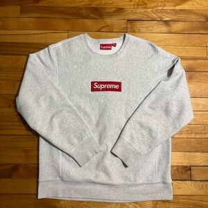 FW18 Supreme Box Logo Crewneck (grey)